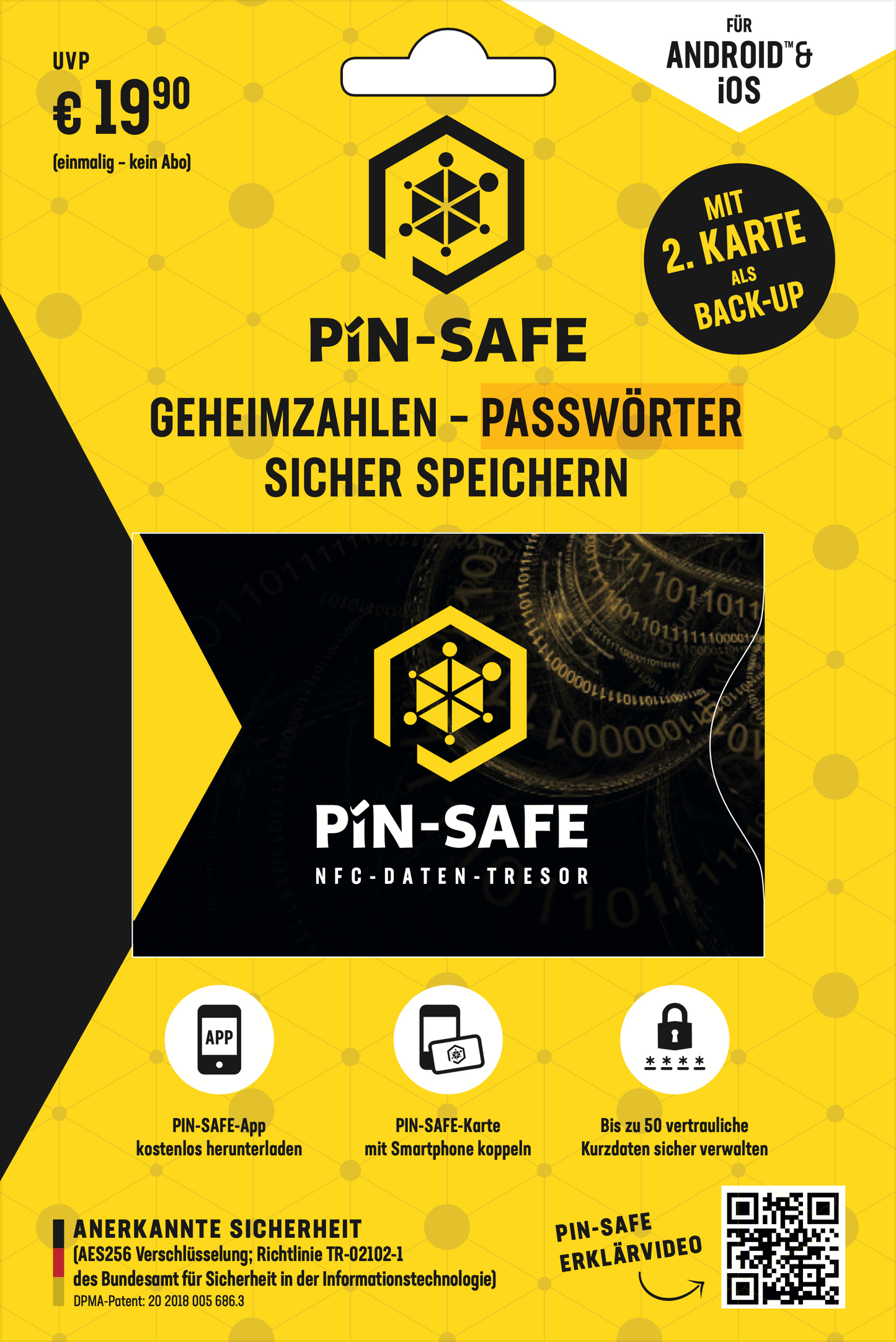PIN-SAFE NFC-Karten-Set Inkl. erstes Jahr IT-Service 9.90 EUR